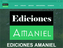 Tablet Screenshot of edicionesamaniel.com